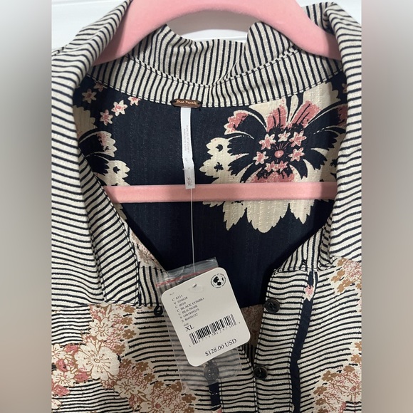 Free People Multicolor Button Down Shirt - Picture 6 of 8